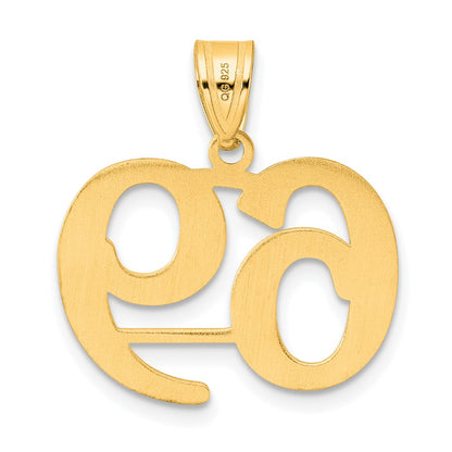 14k Yellow Gold Polished Number 69 Pendant
