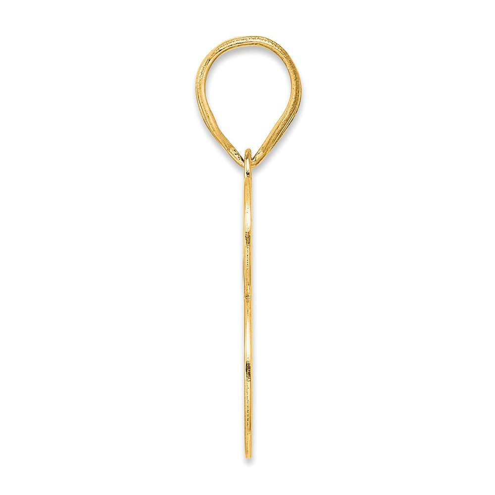 14k Yellow Gold Polished Number 73 Pendant