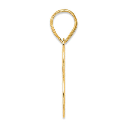 14k Yellow Gold Polished Number 73 Pendant