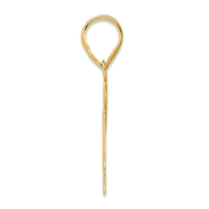 14k Yellow Gold Polished Number 74 Pendant