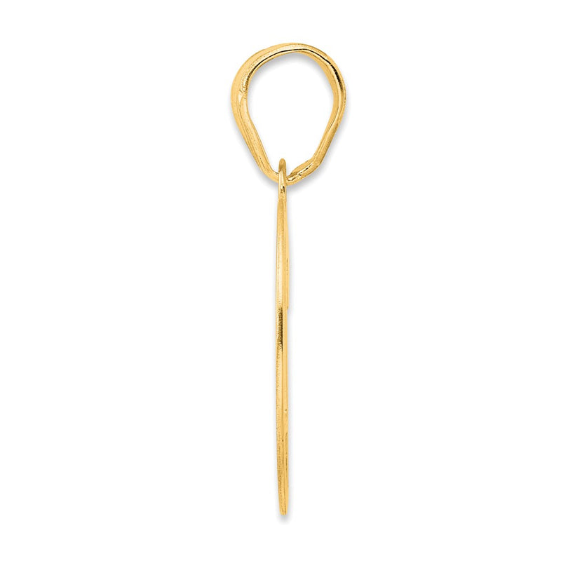 14k Yellow Gold Polished Number 79 Pendant