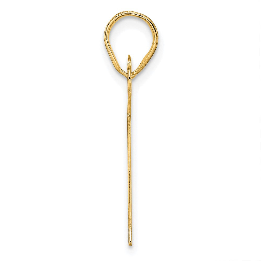 14k Yellow Gold Polished Number 81 Pendant