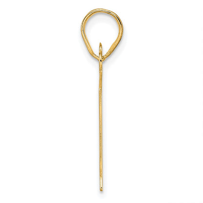 14k Yellow Gold Polished Number 81 Pendant