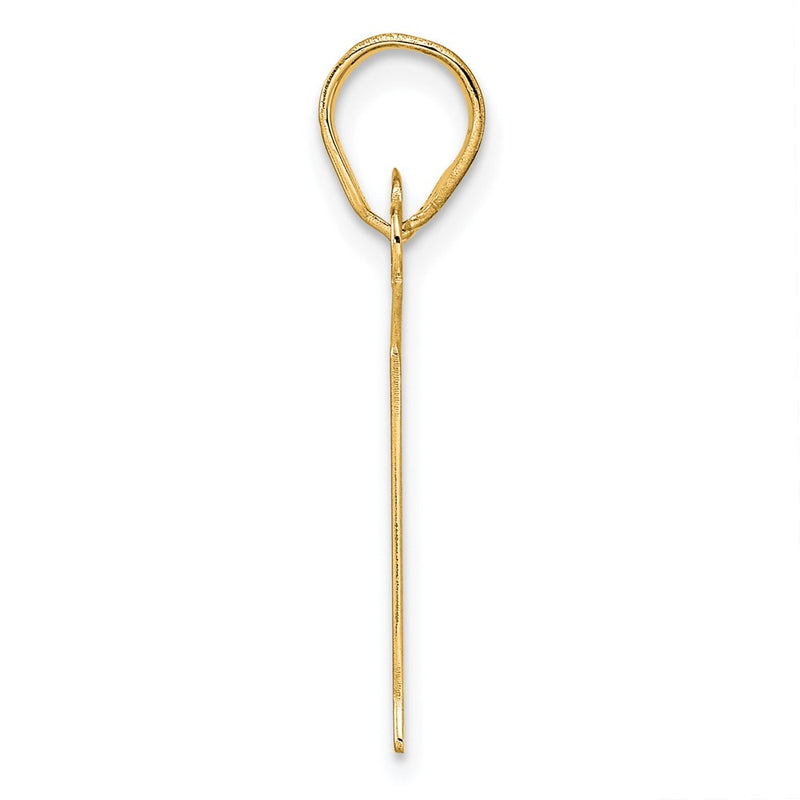 14k Yellow Gold Polished Number 81 Pendant
