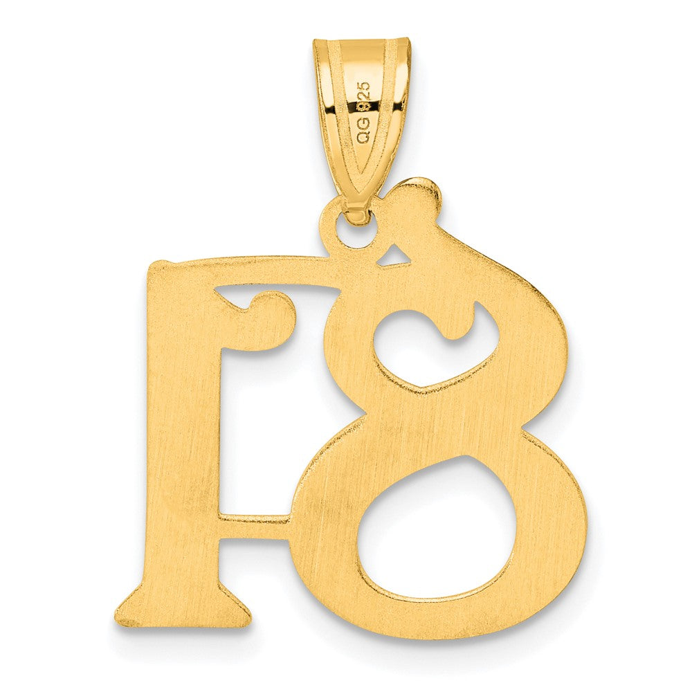 14k Yellow Gold Polished Number 81 Pendant