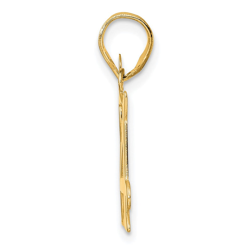 14k Yellow Gold Polished Number 84 Pendant