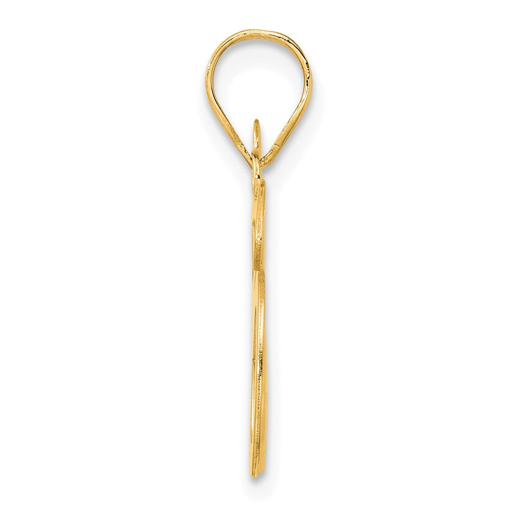 14k Yellow Gold Polished Number 86 Pendant