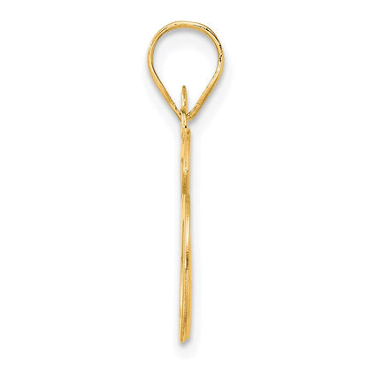 14k Yellow Gold Polished Number 86 Pendant