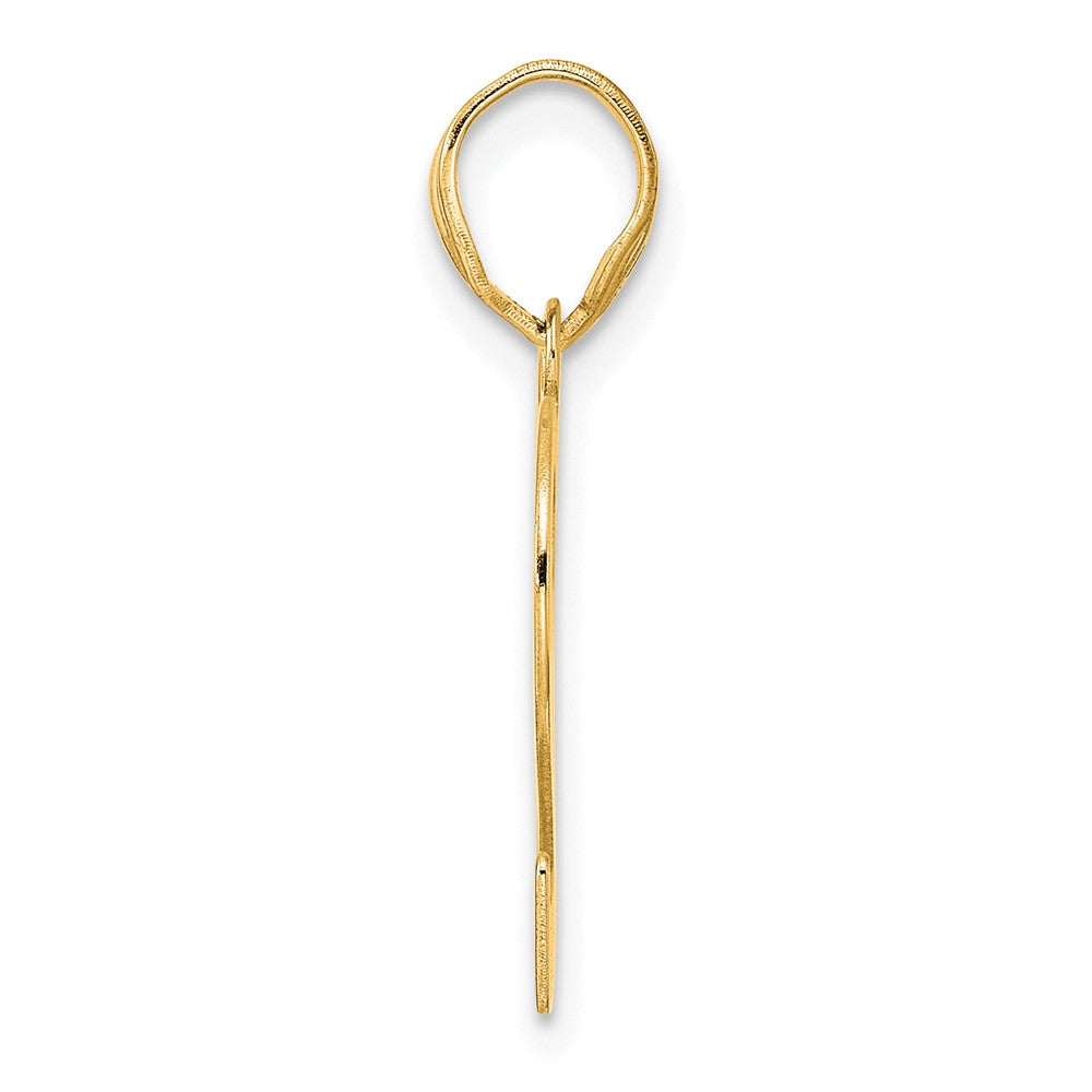 14k Yellow Gold Polished Number 92 Pendant