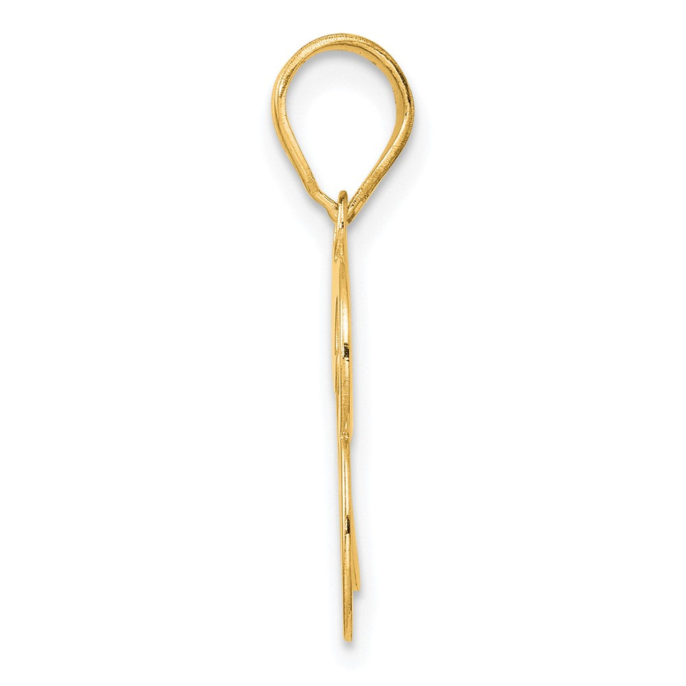14k Yellow Gold Polished Number 93 Pendant