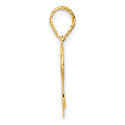 14k Yellow Gold Polished Number 93 Pendant
