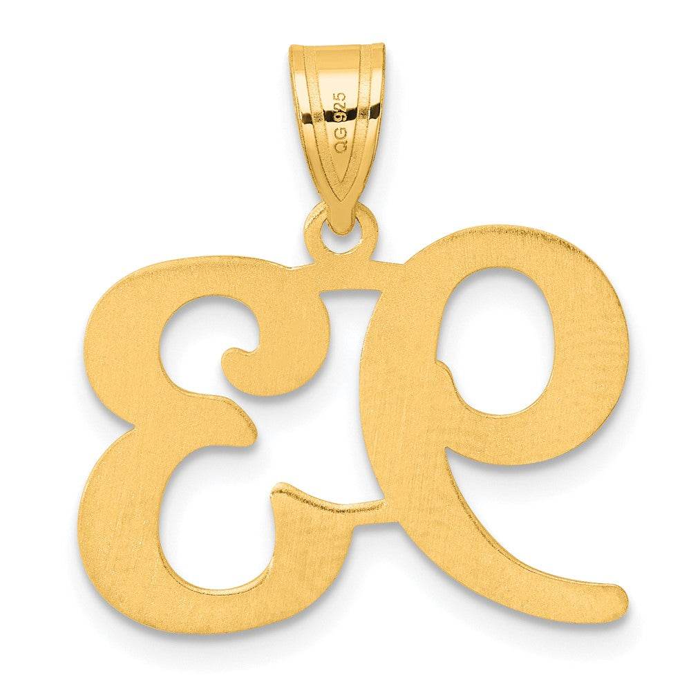 14k Yellow Gold Polished Number 93 Pendant