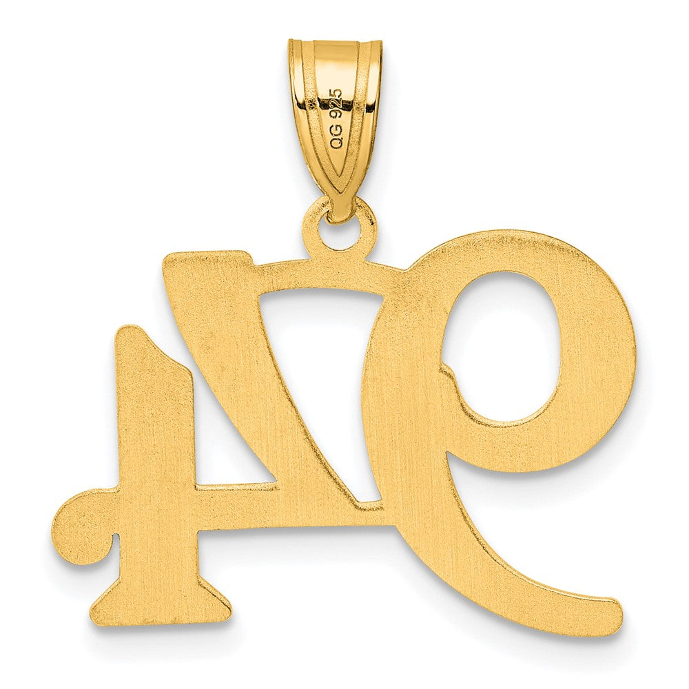 14k Yellow Gold Polished Number 94 Pendant