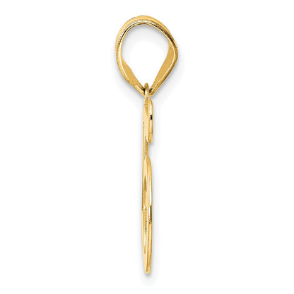 14k Yellow Gold Polished Number 95 Pendant