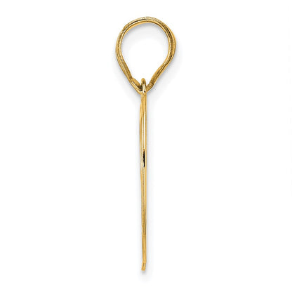 14k Yellow Gold Polished Number 99 Pendant