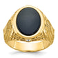 14k Yellow Gold Men's Gemstone and Diamond Ring Mounting