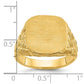 14k Yellow Gold 14.8x14.8mm Men's Cushion Signet Ring