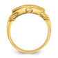 14k Yellow Gold 15x7mm Men's Signet Ring