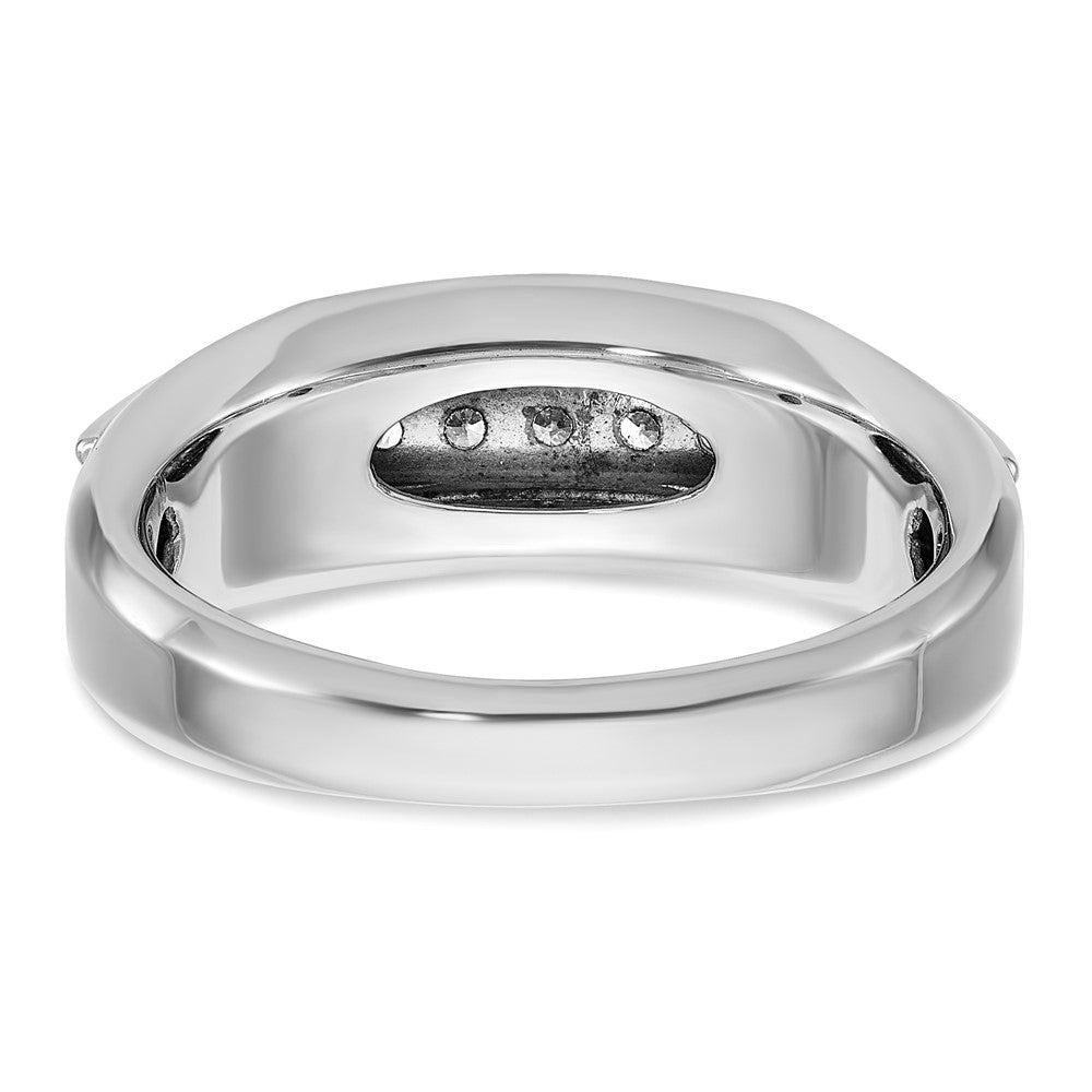14k Two-tone Gold Men's 1/4 carat Diamond Complete Ring