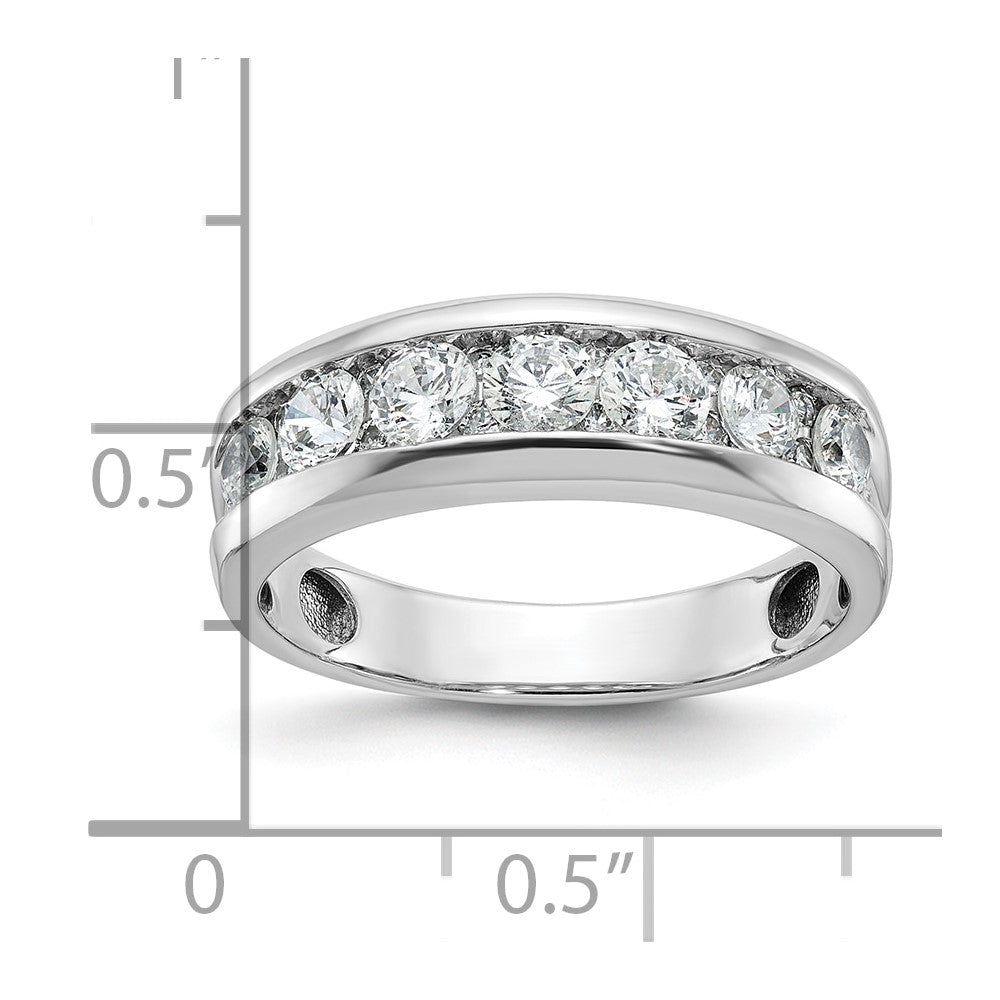 14k White Gold 1 carat Diamond Complete Ring