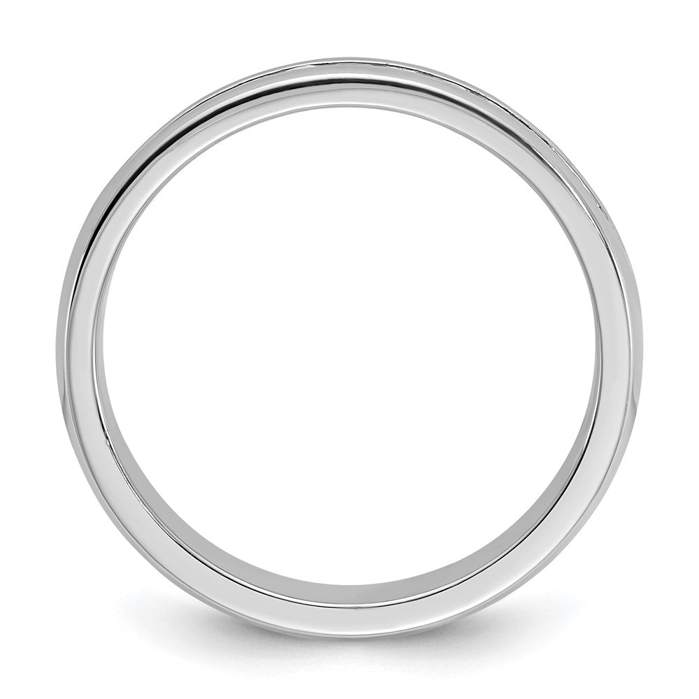 14k White Gold Men's 1/4 carat Diamond Complete Ring
