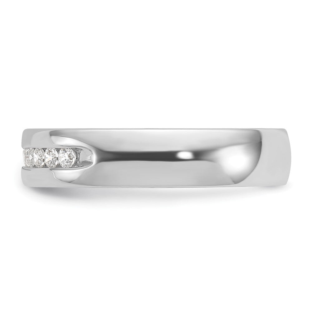 14k White Gold Men's 1/4 carat Diamond Complete Ring