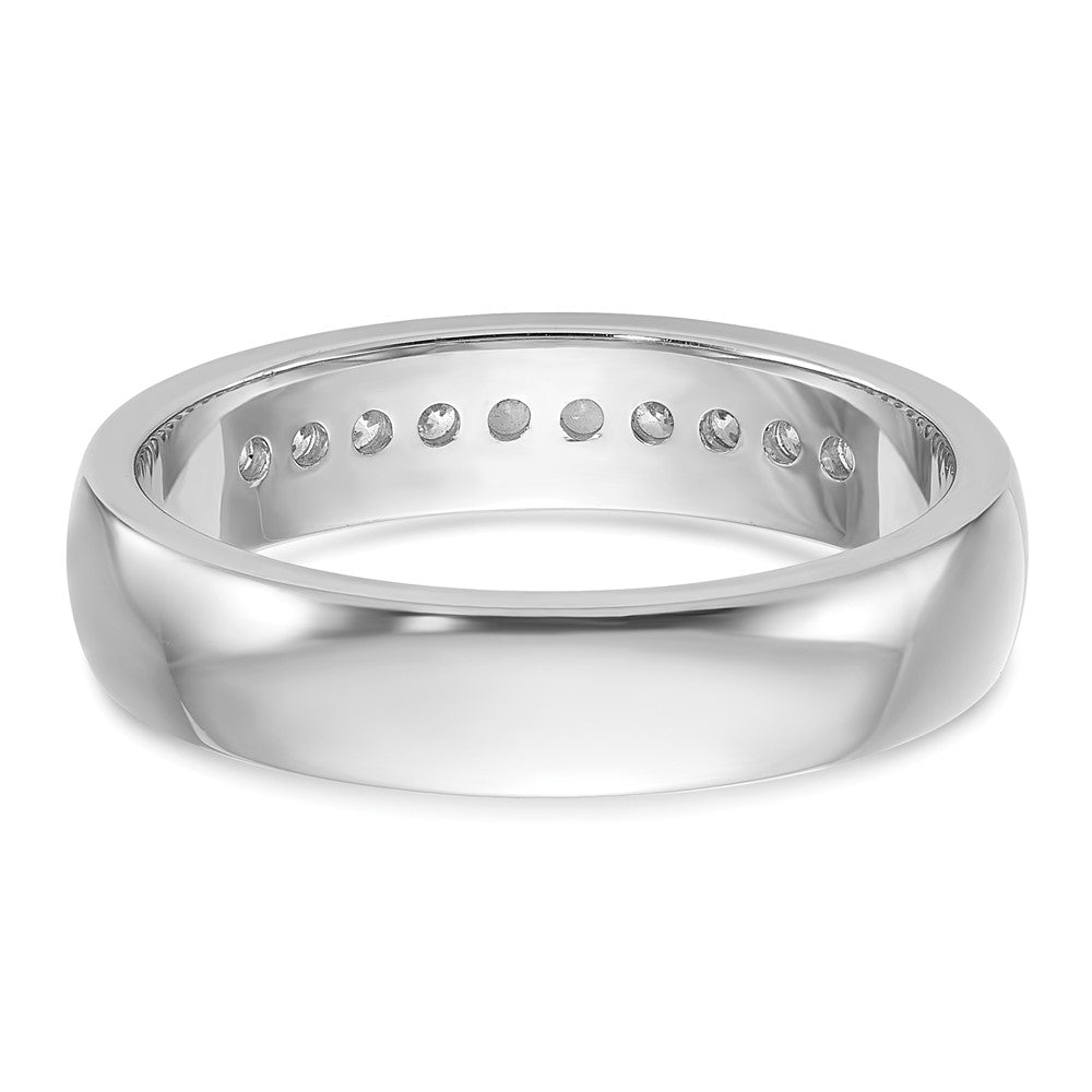 14k White Gold Men's 1/4 carat Diamond Complete Ring