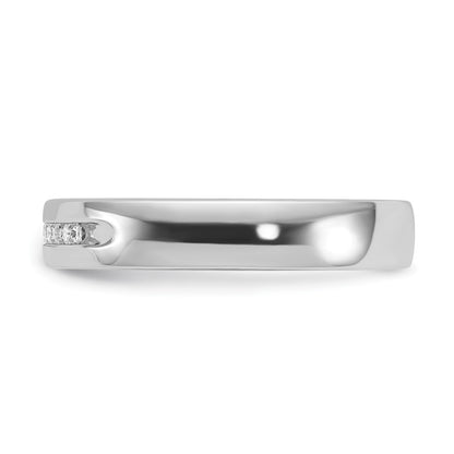 14k White Gold Men's 1/4 carat Diamond Complete Ring
