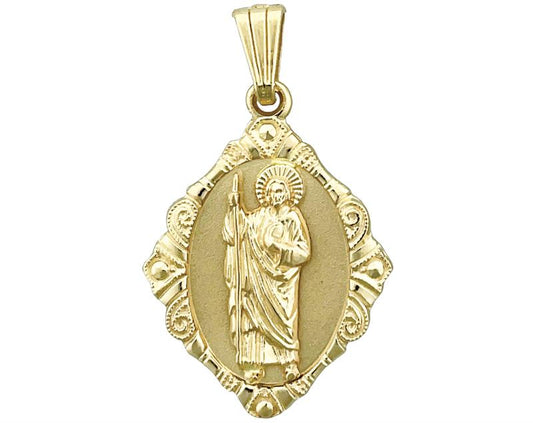 14K Gold Saint Jude Medallion
