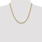 14K Yellow Gold 20 inch 4.75mm Semi-Solid Anchor with Lobster Clasp Chain Necklace