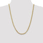 14K Yellow Gold 24 inch 4.75mm Semi-Solid Anchor with Lobster Clasp Chain Necklace