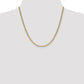 14K Yellow Gold 20 inch 3.2mm Semi-Solid Anchor with Lobster Clasp Chain Necklace