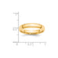 Solid 18K Yellow Gold 4mm Bevel Edge Comfort Fit Men's/Women's Wedding Band Ring Size 14