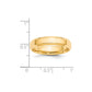 Solid 18K Yellow Gold 5mm Bevel Edge Comfort Fit Men's/Women's Wedding Band Ring Size 8.5