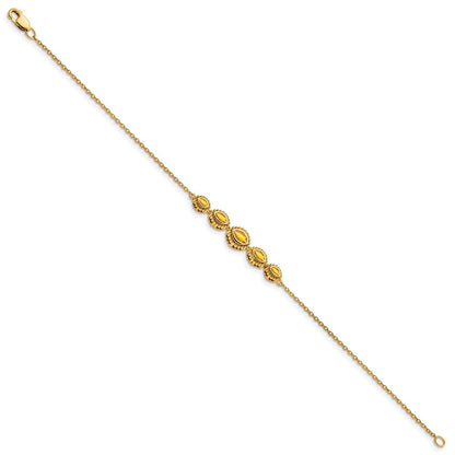 14k Yellow Gold Marquise Citrine Bracelet
