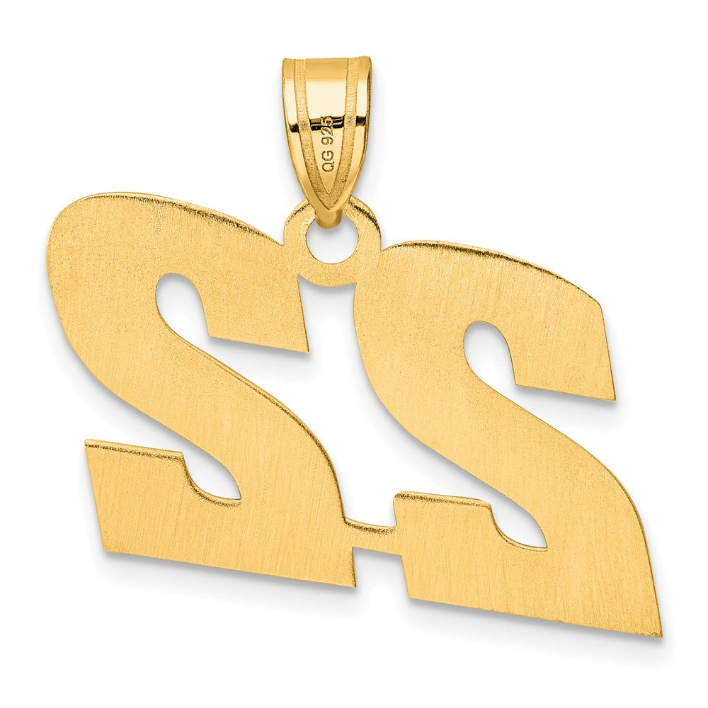 14k Yellow Gold Polished Block Number 22 Pendant