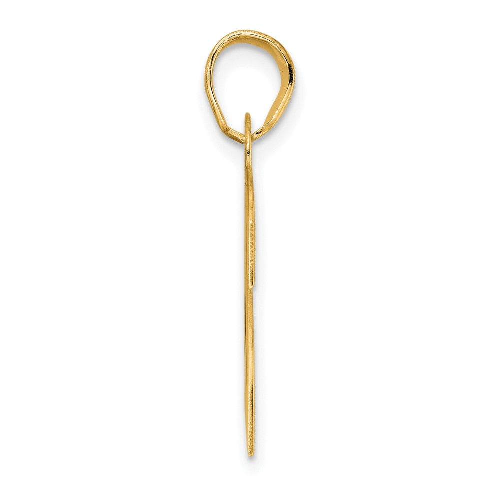 14k Yellow Gold Polished Block Number 29 Pendant