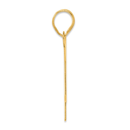14k Yellow Gold Polished Block Number 54 Pendant