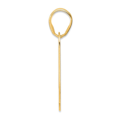 14k Yellow Gold Polished Block Number 59 Pendant