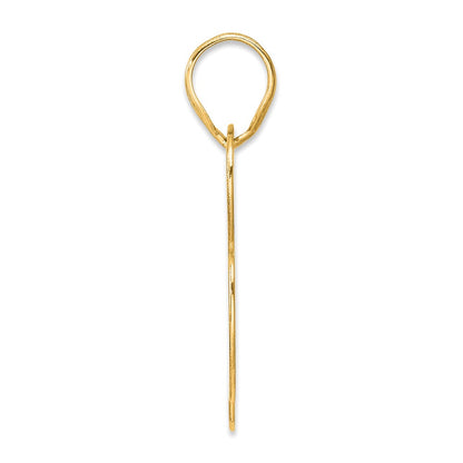 14k Yellow Gold Polished Block Number 78 Pendant