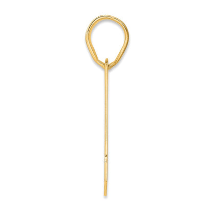 14k Yellow Gold Polished Block Number 81 Pendant