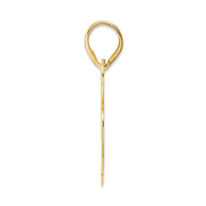14k Yellow Gold Polished Block Number 83 Pendant