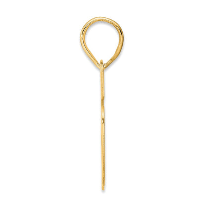 14k Yellow Gold Polished Block Number 95 Pendant