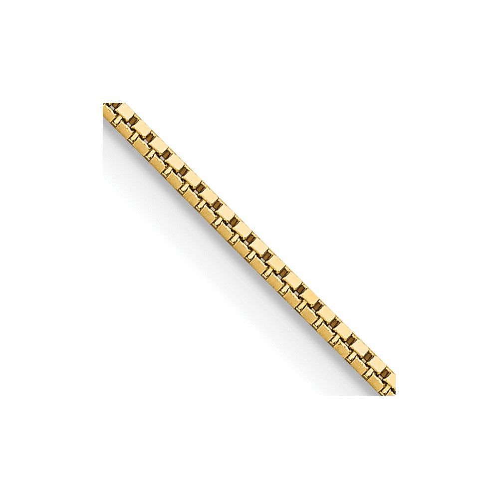 14K Yellow Gold 16 inch .95mm Box with Lobster Clasp Chain Necklace