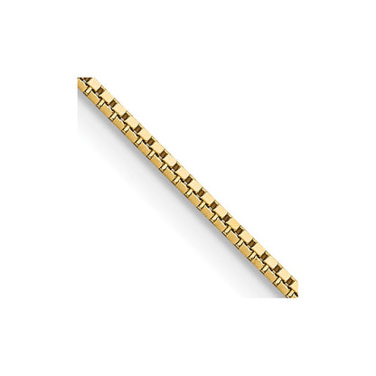 14K Yellow Gold 16 inch .95mm Box with Lobster Clasp Chain Necklace