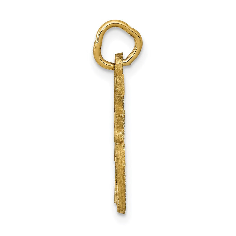 14k Yellow Gold Good Luck Symbol Charm