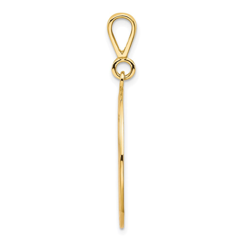 14k Yellow Gold Polished & Textured Large Masonic Symbol Pendant