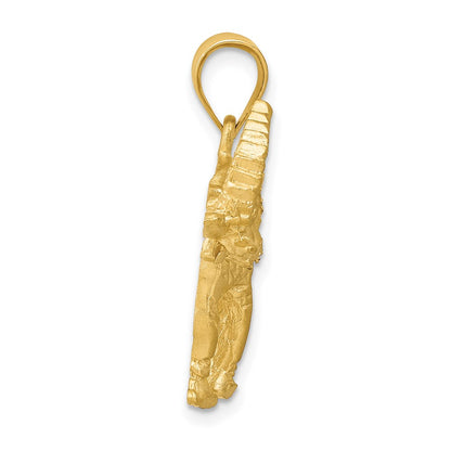 14k Yellow Gold Elephant Pendant