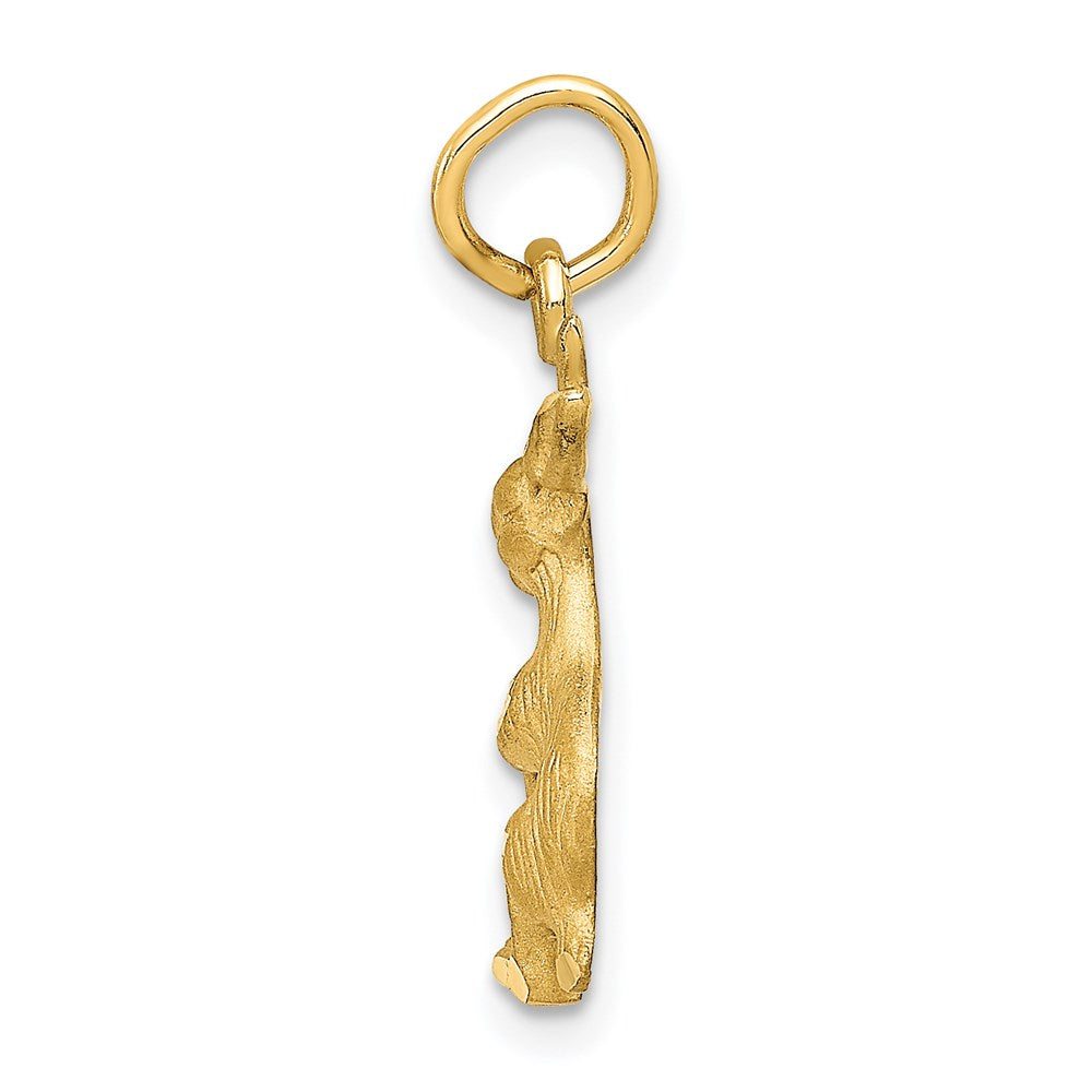 14k Yellow Gold Jack Rabbit Charm