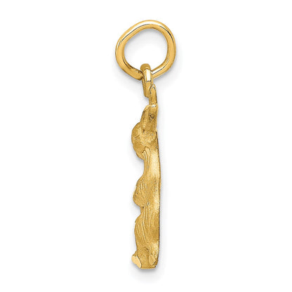 14k Yellow Gold Jack Rabbit Charm